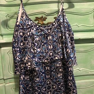 WHBM flounce top